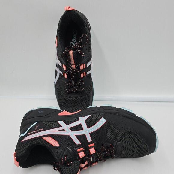 Size 8.5 - ASICS Gel Venture 8 Blue/Black Ginger Peach - Picture 7 of 11